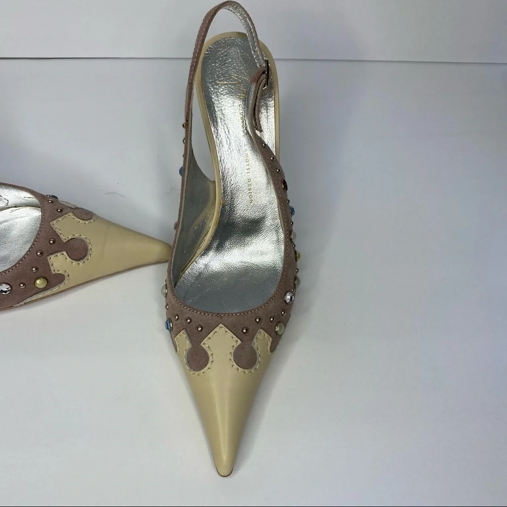 𝅺giuseppe Zanotti Suede Heels Never Worn - Picture 2 of 7
